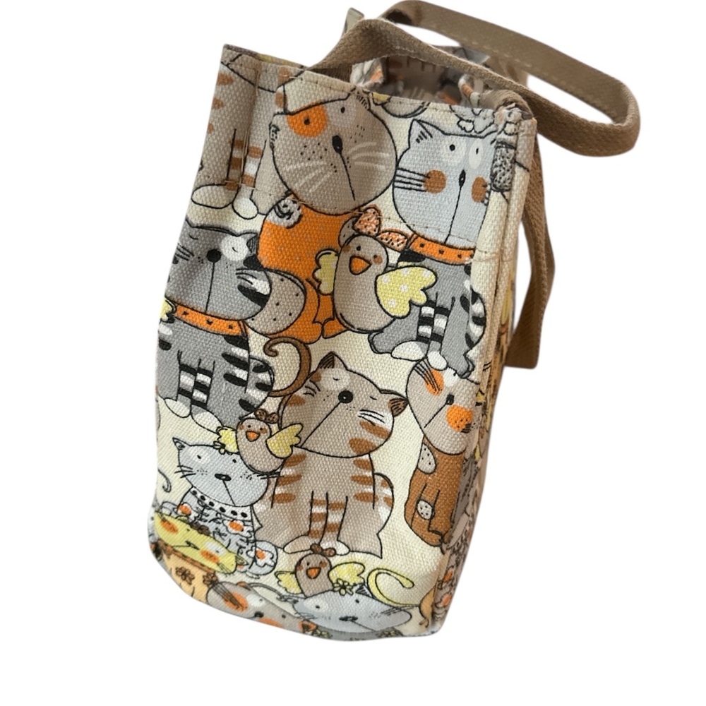 Cat Print Tote Bag - Multicolor - Picture 5 of 7